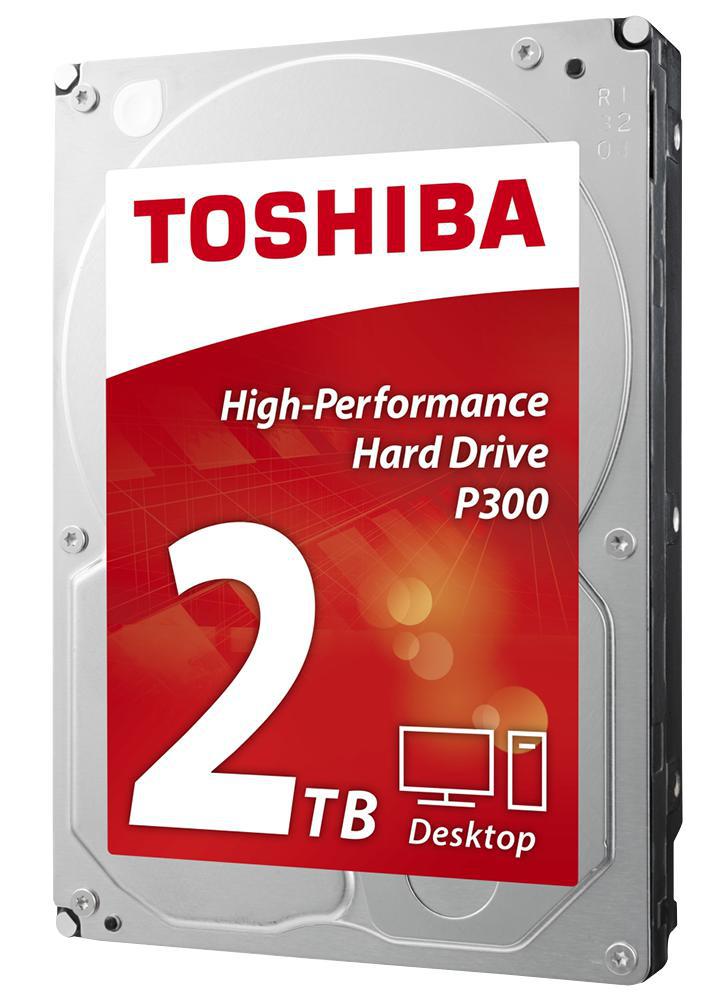 Toshiba - HDWD120UZSVA - P300 3.5" Internal Hard Drive Sata 6gb/s - 2tb, 7200rpm