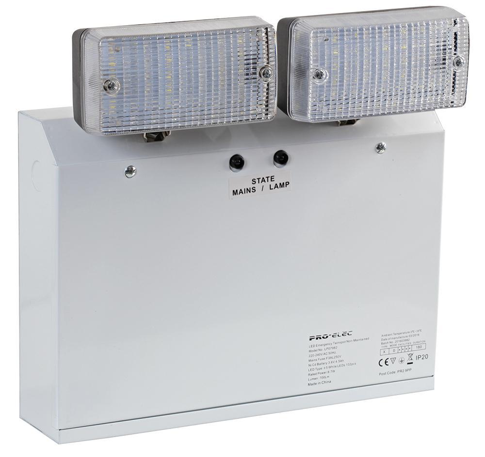 Pro Elec - LED408NM - Twinspot Emergency Light Led