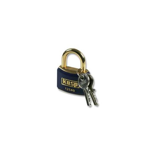 KASP SECURITY - K12440BLUA1 - PADLOCK BRASS 40MM BLUE KEYED ALIKE