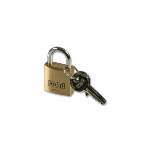 KASP SECURITY - K12525 - PADLOCK BRASS PREM 25MM