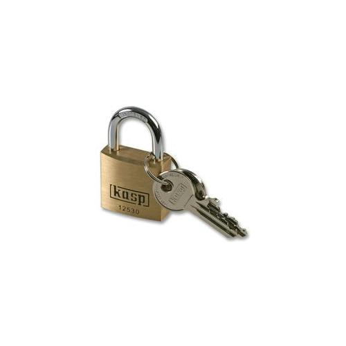 KASP SECURITY - K12530 - PADLOCK BRASS PREM 30MM