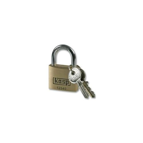 KASP SECURITY - K12540A1 - PADLOCK BRASS PREM 40MM KEYED ALIKE