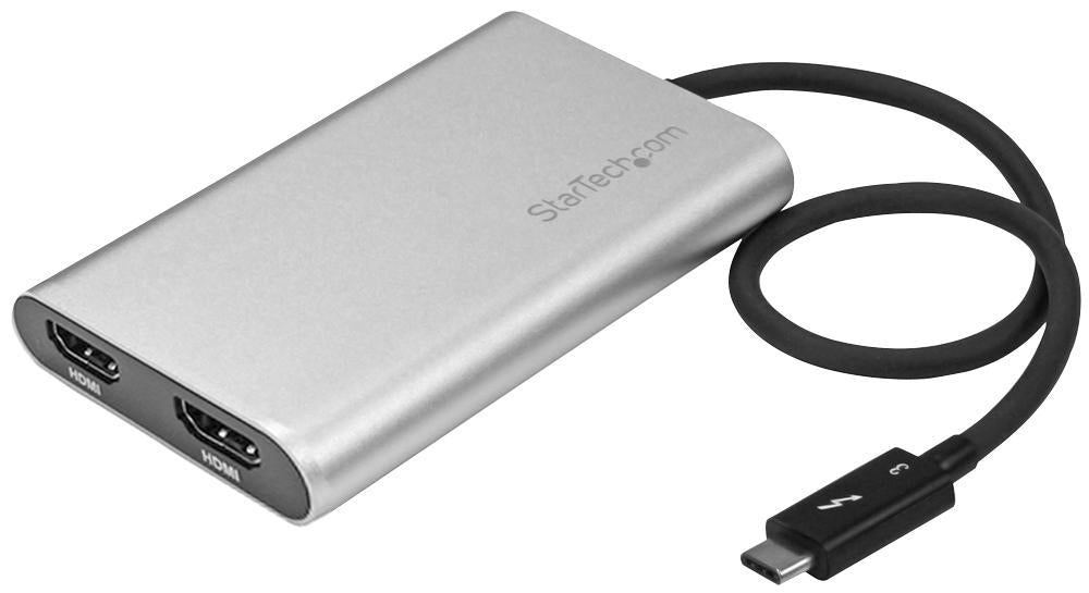 Startech - TB32HD2 - Thunderbolt 3 To Dual 4k 30hz Hdmi Adapter - 4k At 30 Hz