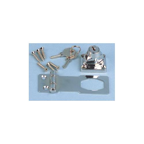LGH100 - 3 CHROME LOCKING HASP