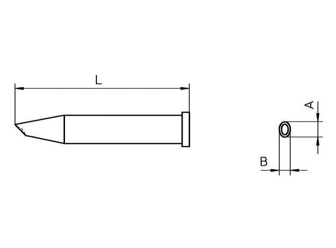 Weller - XT GW - Tip, Pb-free, 2.3/3.2mm