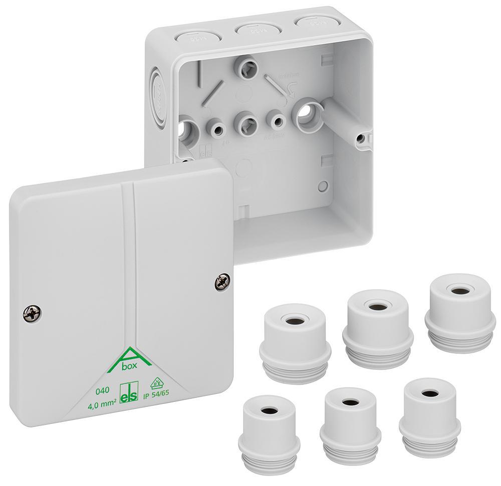 Spelsberg Abox Polystyrene Junction Box Grey M20 M20/m25 Knockouts 94x ...