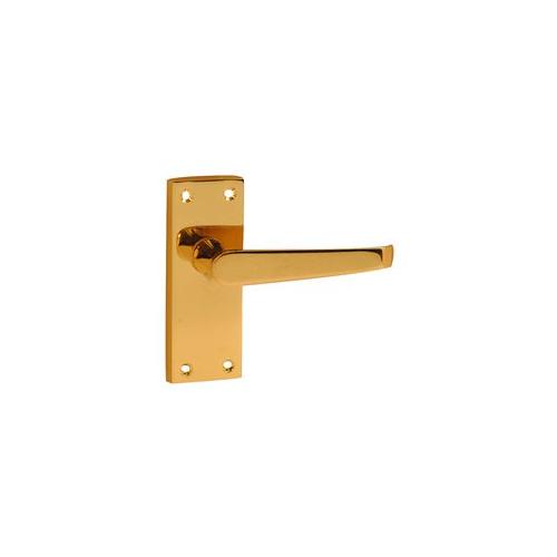 VIBE - 6500 - VICTORIAN STRAIGHT LEVERLATCH BRASS DOOR HANDLE