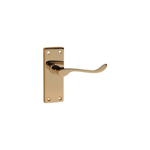 VIBE - 6511 - VICTORIAN SCROLL LEVER LATCH CHROME DOOR HANDLE