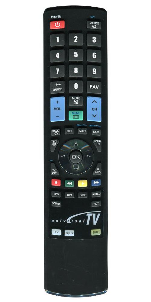 Gbs Elettronica - 1701 - Universal Remote Control Tv + Pay Tv ...