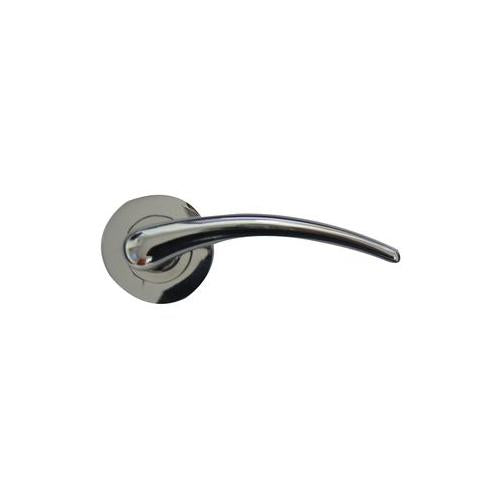 VIBE - 6601 - CORSICA LEVER ON ROSE CHROME DOOR HANDLE
