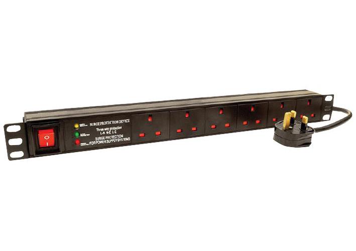 Pdu Commando Lms Data 6 Way Horizontal Power Distribution Unit (pdu) 16a Commando P ...