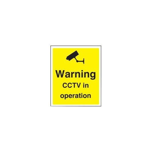 21721K - SIGN, WARNING CCTV IN OPERATION, SAV