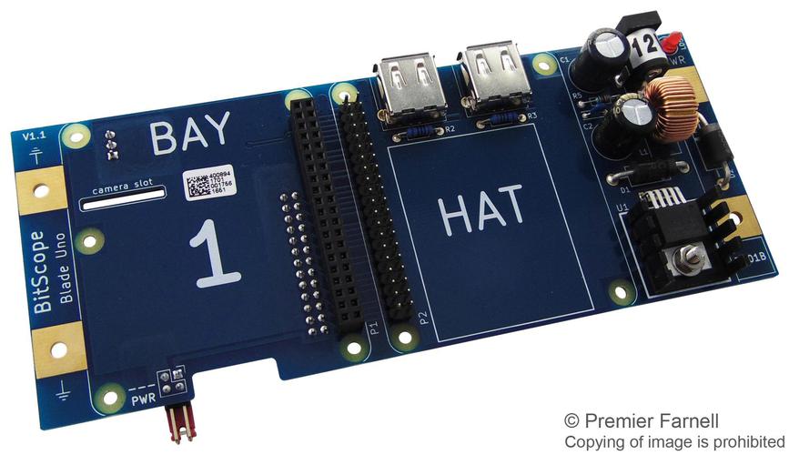 Bitscope - BB01B - Bitscope Blade, Raspberry Pi Uno + Hat