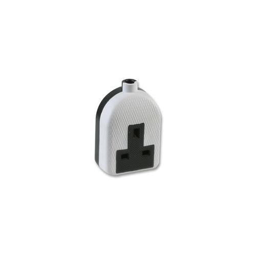 PRO ELEC - 0138-W - EXTENSION SOCKET RUBBER 1 GANG 13A WHITE
