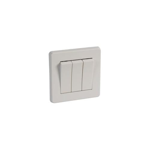 CRABTREE - 5173 - 3 GANG 2 WAY ROCKER SWITCH - E