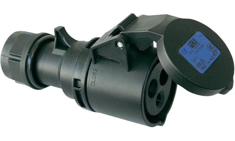 Pce - 213-6TTX - 16a 230v 3p Cee Industrial Socket, Ip44, Black ...