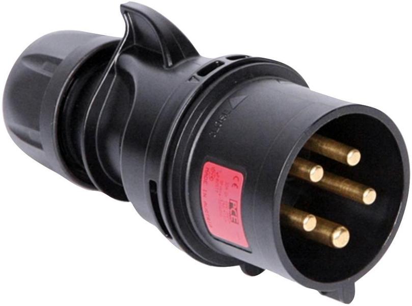Pce - 025-6X - 32a 415v 5p Cee Industrial Plug, Ip44, Black ...