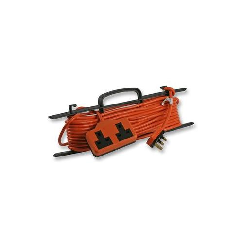 PRO ELEC - H0139-15M SOCKET RUBBER 2 GANG 15M H FRAME  HEAVY DUTY EXTENSION LEAD