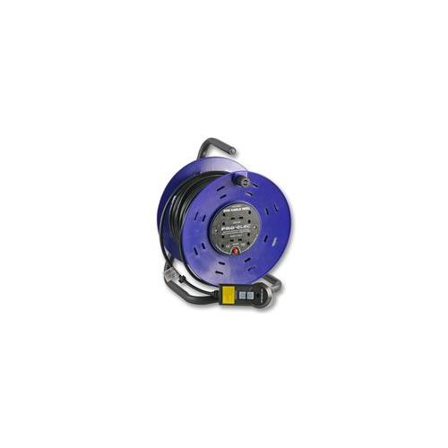 PRO ELEC - S2250-4-50M13A-RCD - RCD CABLE REEL, 4 WAY 50 METRES