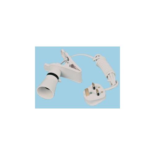 CLIP ON LAMPHOLDER WITH EXTENSION POWER LEAD , PRO ELEC , 8668
