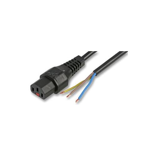 POWER LEAD C13 TO STRIPPED ENDS 2 METRES , PRO ELEC , PC1025