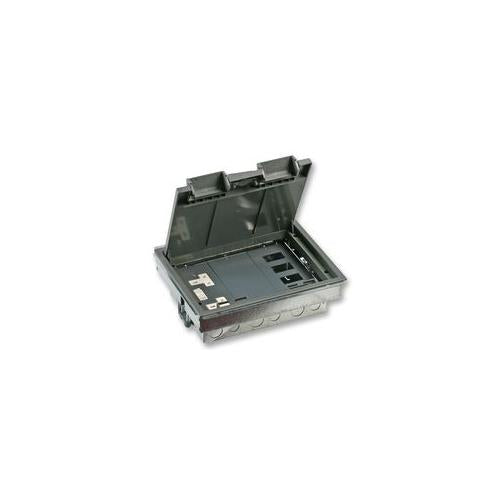 POWERDATA TECHNOLOGIES - 3CFB - 3 COMP FLOOR BOX C/W 2-POWER 4-DATA