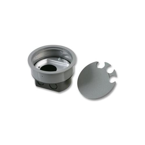 PRO ELEC - CR125FBGSP - 125MM FLOOR BOX,GR,SOCKET PLATE