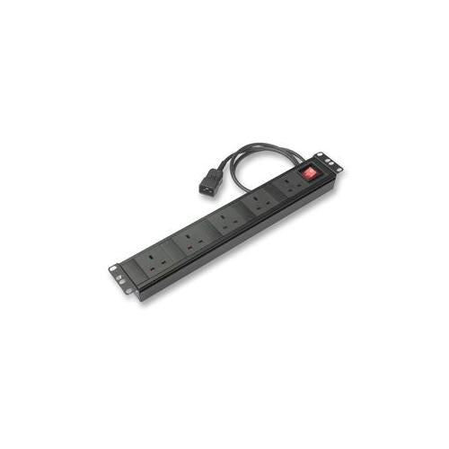 POWERDATA TECHNOLOGIES - H15U13A/5/C14 - PDU HORIZONTAL UK 1.5U 5 WAY C14 PLUG