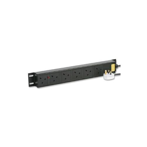 POWERDATA TECHNOLOGIES - V13A/SAF/6 - VERTICAL UK FILTERED, 6-WAY PDU