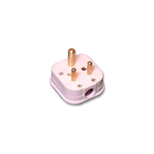 MK (ELECTRIC) - 641WHI - 5A FUSED ROUND PIN PLUG