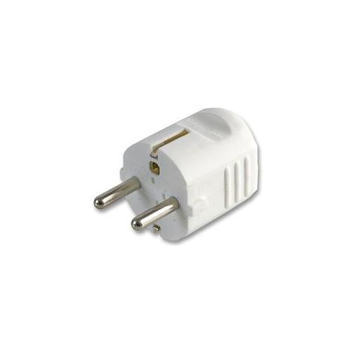 PRO ELEC - ECS002 - EUROPEAN SCHUKO PLUG TOP ENTRY WHITE