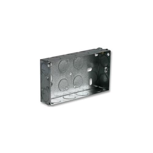 PRO ELEC - MBB2G25 - METAL BACK BOX 2 GANG 25MM