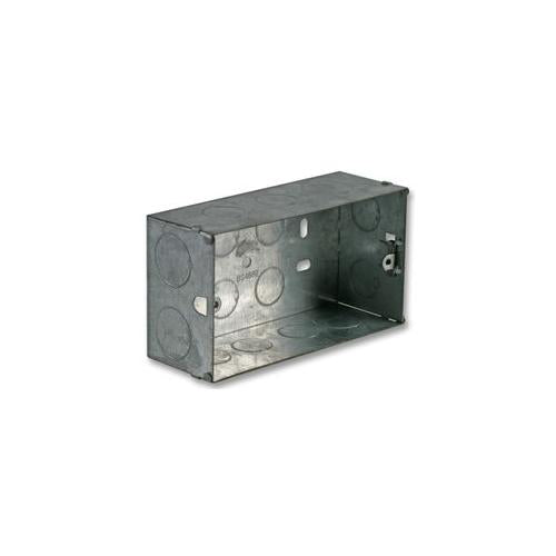 PRO ELEC - MBB2G47 - METAL BACK BOX 2 GANG 47MM