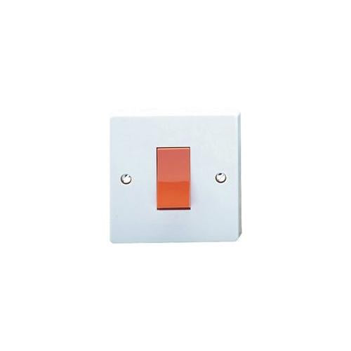 1G 45A COOKER SWITCH WHITE , CRABTREE , 4016