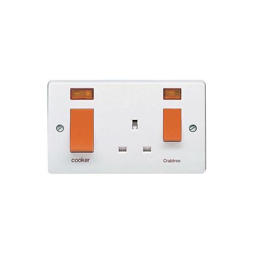 45A COOKER CONTROL SOCKET , CRABTREE , 4521/31