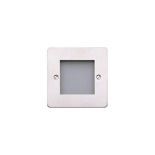 MK (ELECTRIC) K14182 BRUSHED STAINLESS STEEL - EURO DATA PLATE 2 MODULE 50X50MM