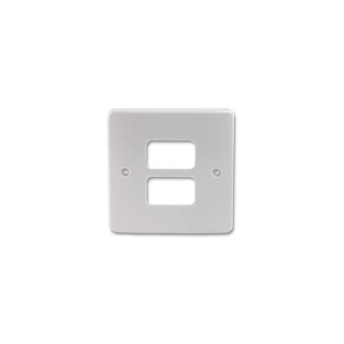 MK (ELECTRIC) - K3632WHI - GRID PLUS - 1 GANG/2 WAY PLATE