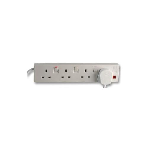 PRO ELEC - 9393-5M - EXTENSION LEAD 4 GANG INDIVIDUALY SWITCHED 5 METRES