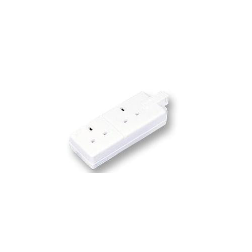 PERMAPLUG - ELS13/2WHI - 2 GANG RUBBER SOCKET - WHITE