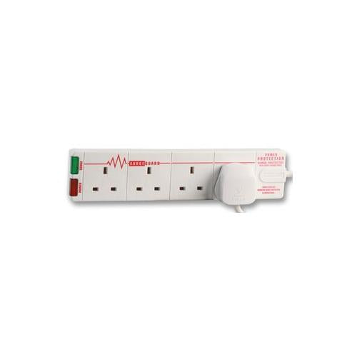MASTERPLUG - SRG42-MP - EXTENSION LEAD 4 GANG RFI + SURGE 2M