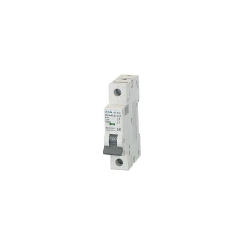 10kA MCB SINGLE POLE TYPE C CURVE 20A , PRO ELEC , AUB7 1P C20A