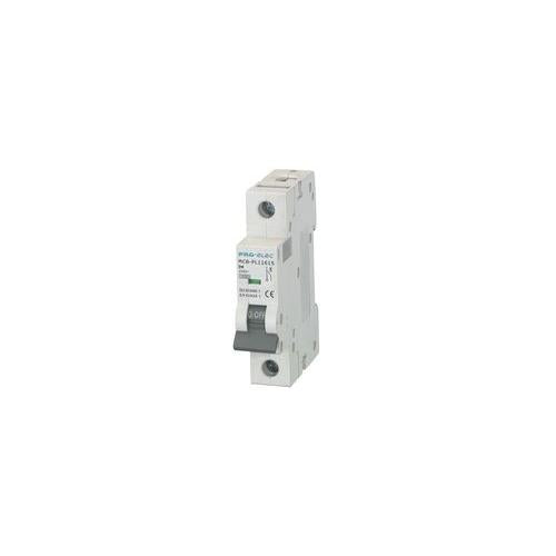 10kA MCB SINGLE POLE TYPE D CURVE 6A , PRO ELEC , AUB7 1P D6A
