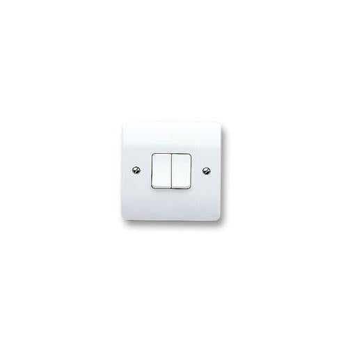 2 GANG 2 WAY SWITCH , MK (ELECTRIC) , K4872WHI