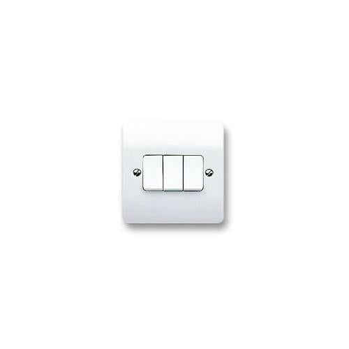 3 GANG 2 WAY SWITCH , MK (ELECTRIC) , K4873WHI