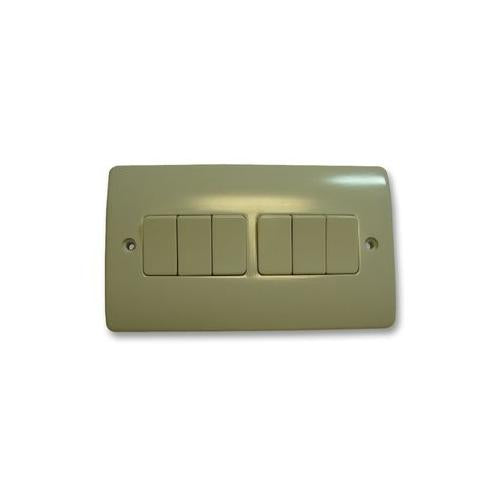6 GANG 2 WAY SWITCH , MK (ELECTRIC) , K4879WHI