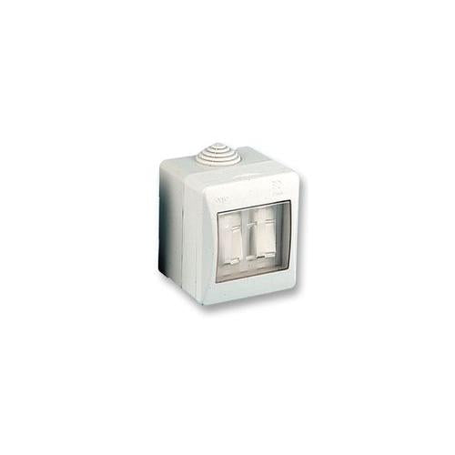 IP55 SWITCH 2 WAY 2 GANG SURFACE MOUNT , PRO ELEC , OL1520