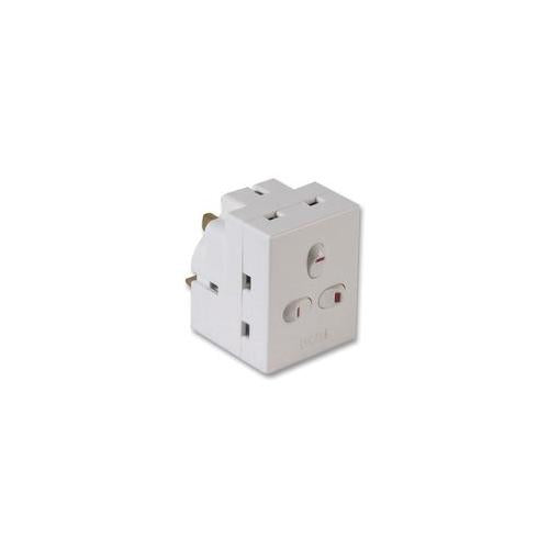 PRO ELEC - 2229-BLISTER - 3 WAY SWITCHED MAINS POWER ADAPTOR