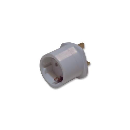 PRO ELEC - 9680. - SCHUKO TO UK TRAVEL ADAPTOR