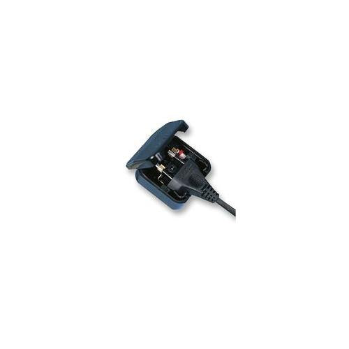 POWER CONNECTIONS - ECP-BK-R-5A - EURO CONVERTER MAINS POWER PLUG  - BLACK/5A