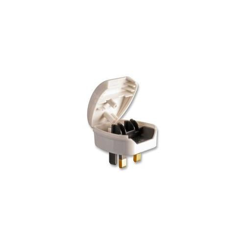 POWER CONNECTIONS - PC8338-WH-R-5A - CONVERTER, EURO TO UK, MAINS PLUG 5A, WHT